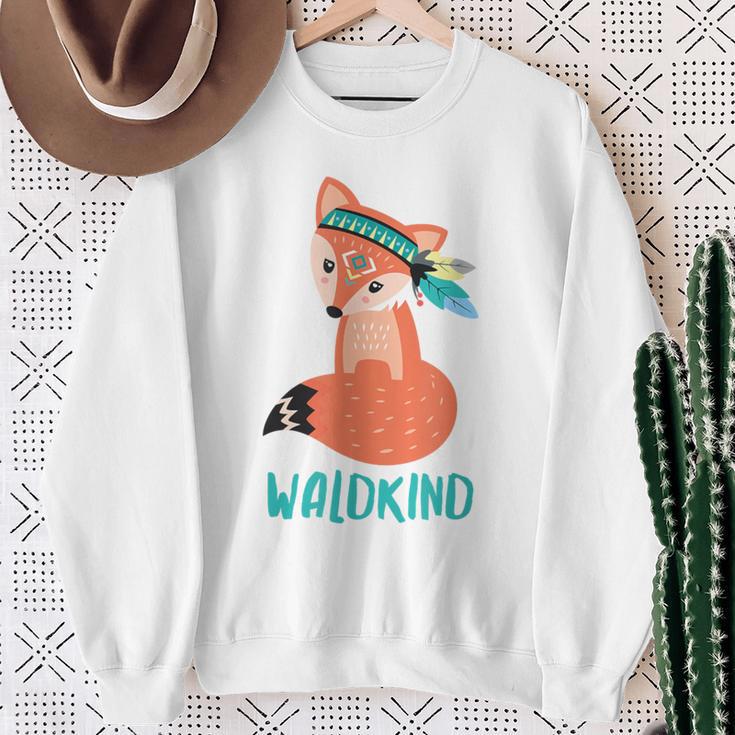 Waldkind Fuchs Sweatshirt Geschenke für alte Frauen