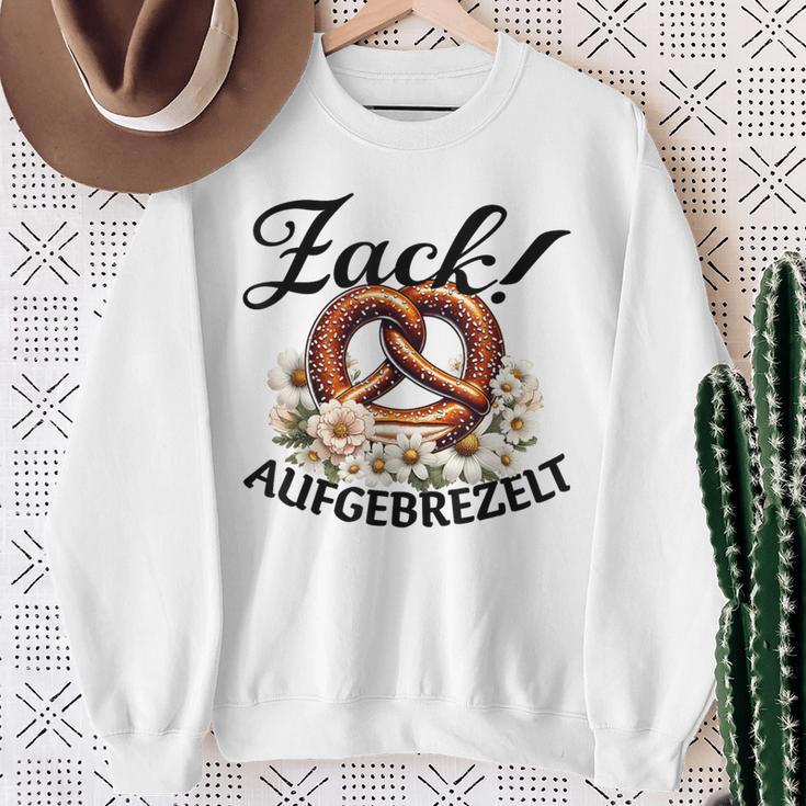 Zack Aufgebrezelt Bayernolksfest Top Dirndl Replacement Sweatshirt Geschenke für alte Frauen