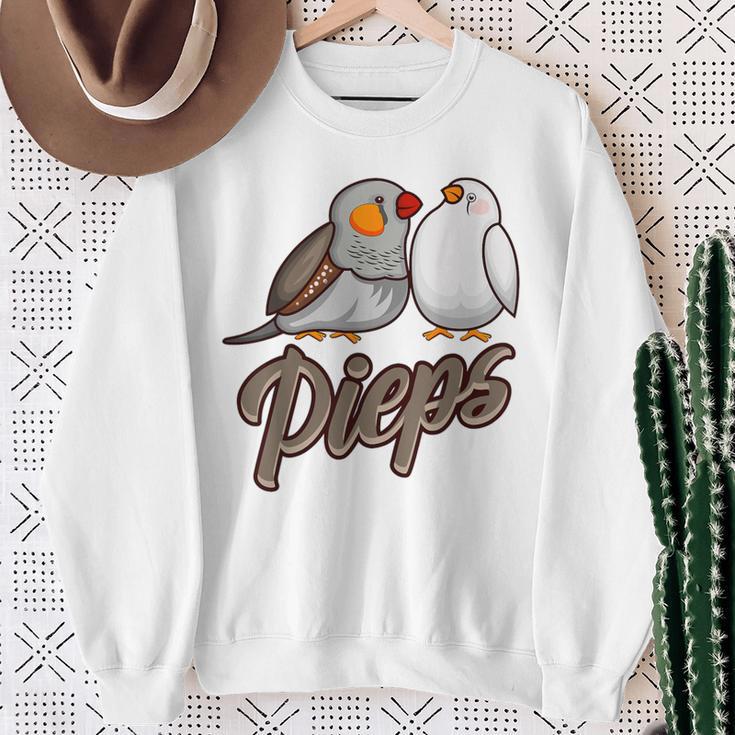 Zebrafink Pieps Sweatshirt Geschenke für alte Frauen