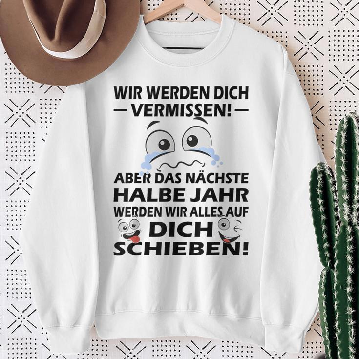 Zum Farewell Glückwunsch Zu Deiner Flucht Employee Gray S Sweatshirt Geschenke für alte Frauen