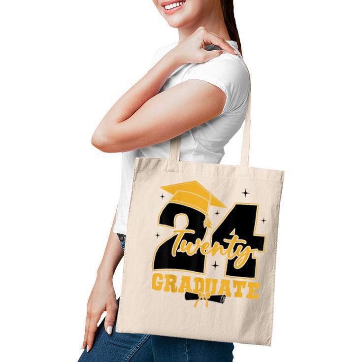 2024 Graduate Class Of 2024 Senior High School Graduation Tote Bag ...
