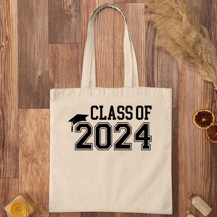 Class Of 2024 High School Senior Graduation Cap Varsity Tote Bag ...