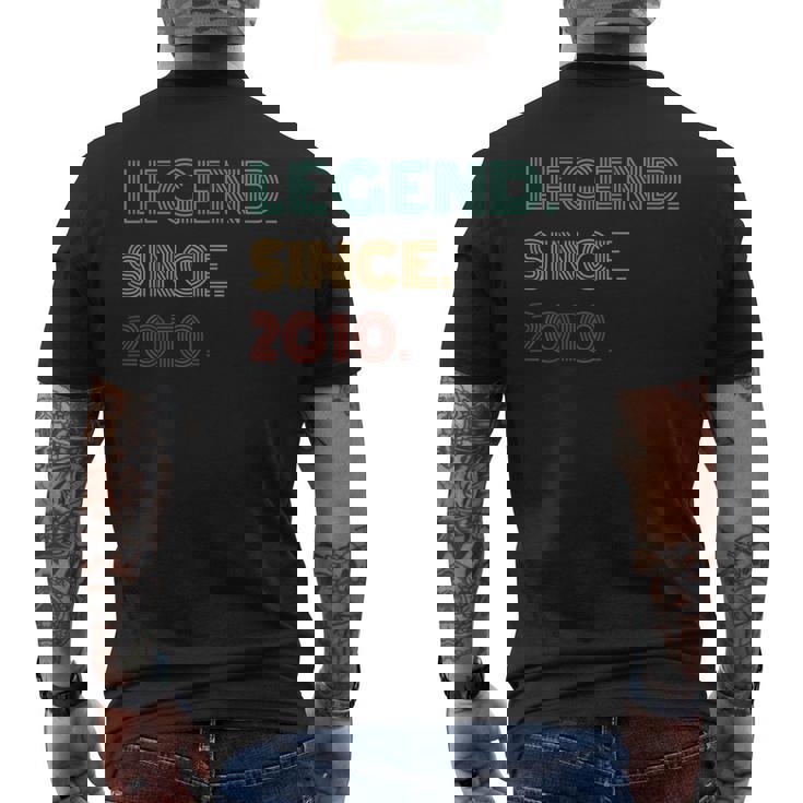 14 Years Old Legend Since 2010 14Th Birthday Men's T-shirt Back Print
