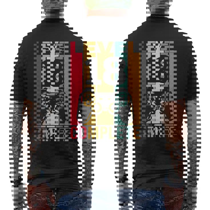 18 Anni Compleanno Uomo Maschio Ragazzo Anniversario Addobbi T-shirt da uomo con stampa posteriore