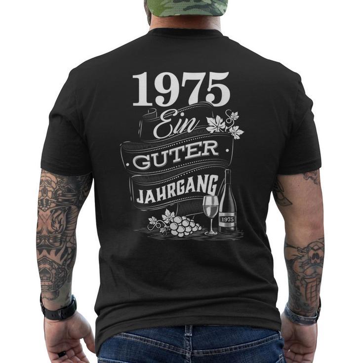 1975 Ein Guter Jahrgang Birthday T-Shirt mit Rückendruck