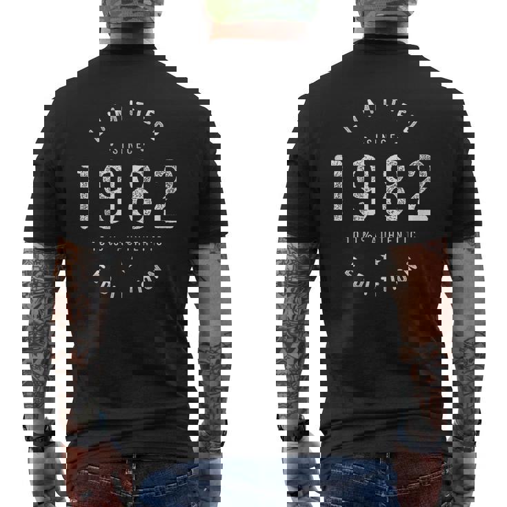 1982 Limited Edition Birth Year Milestone Birthday Vintage Men's T-shirt Back Print