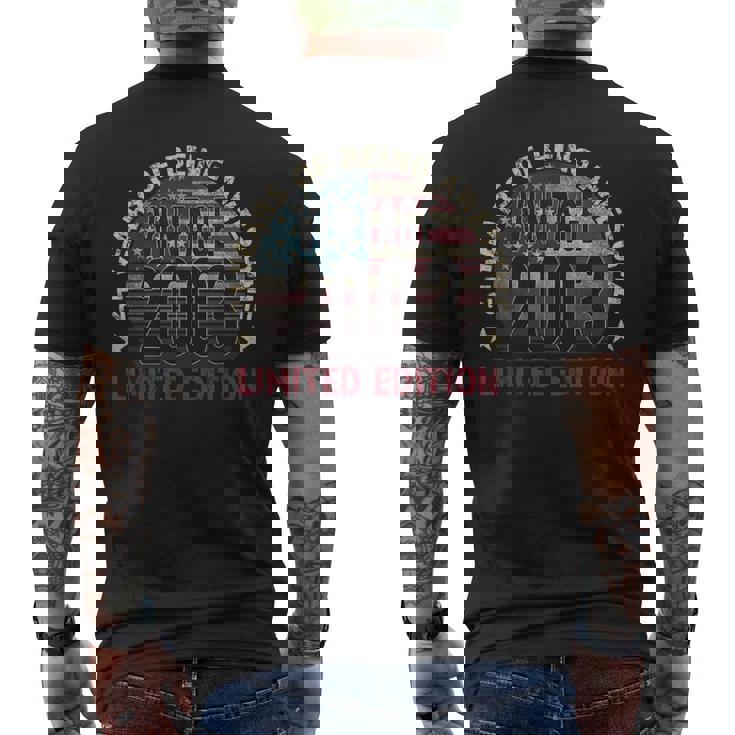 21Th Birthday Vintage Born 2003 Turning 21 Year Old Men's T-shirt Back Print