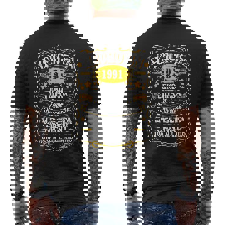 33 Cumpleaños Hombre 33 Años Hecho En 1991 Regalos Camiseta Hombre Estampado Espalda
