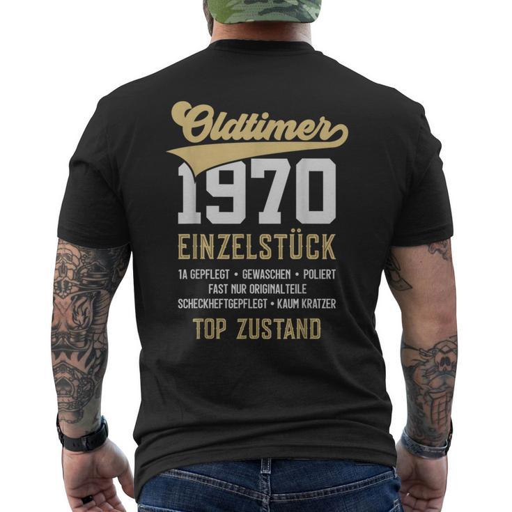 53 Jahre Oldtimer 1970Intage 53Rd Birthday T-Shirt mit Rückendruck