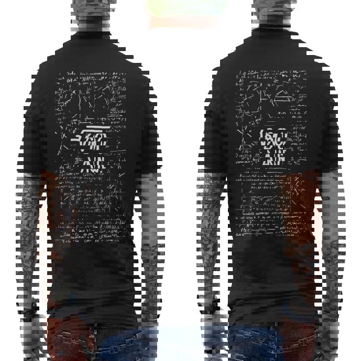60 Compleanno Donna Uomo Radice Quadrata 3600 Anni 60 T-shirt da uomo con stampa posteriore
