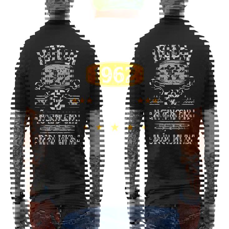 62 Años Cumpleaños Regalo Hombre Hecho En 1962 Hombre 1962 Camiseta Hombre Estampado Espalda