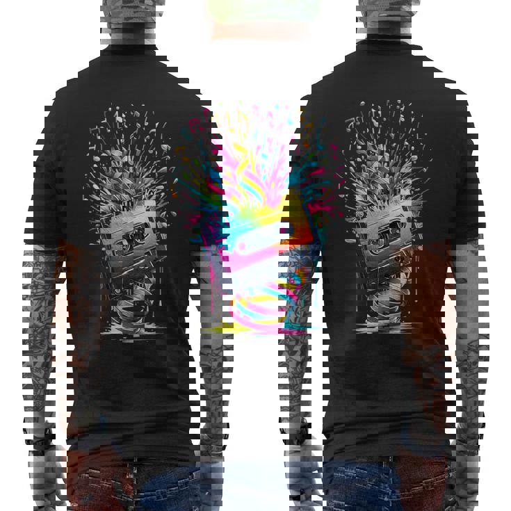 Cassette T Shirt - Music Notes & Retro Cassette Tape Cassette T Shirt - Music Notes & Retro Cassette Tape