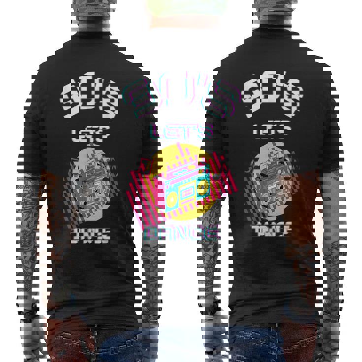 90S Let's Dance Camiseta Hombre Estampado Espalda