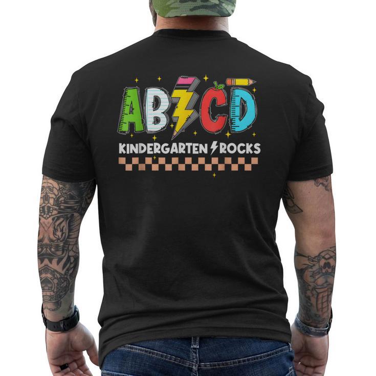 Abcd Kindergarten Rocks Pencil Lightning Teachers Rock Boys Men's T ...