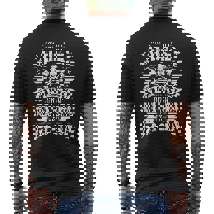 Abuelo Motero Regalo Día Del Abuelo Camiseta Hombre Estampado Espalda