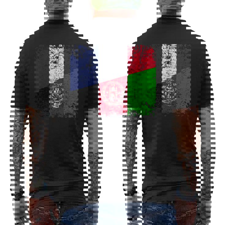 Afghanistan France Drapeau De L'amitié Afghanistan T-shirt imprimé au dos