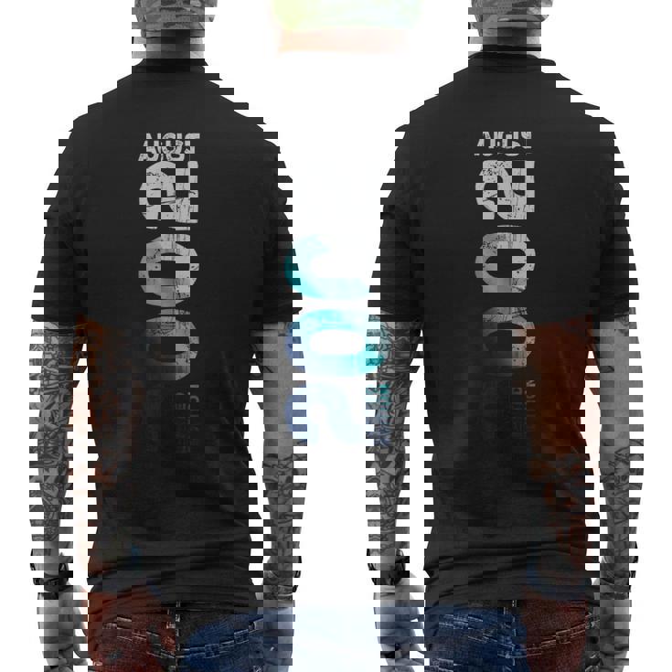 Agosto 2002 Edición Limitada 2002 Retro 2002Intage 2002 Camiseta Hombre Estampado Espalda