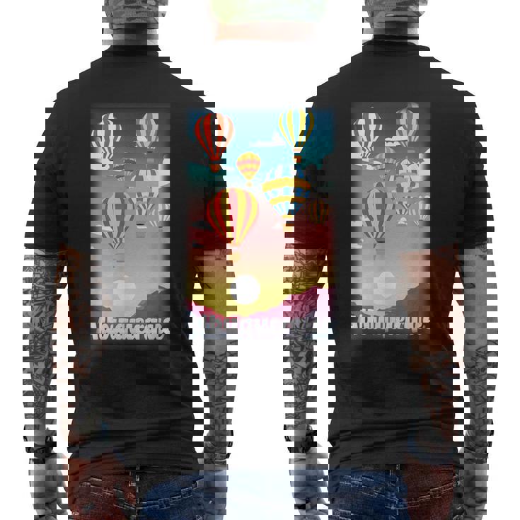 Albuquerque Balloon Fiesta Balloon Festival Men's T-shirt Back Print