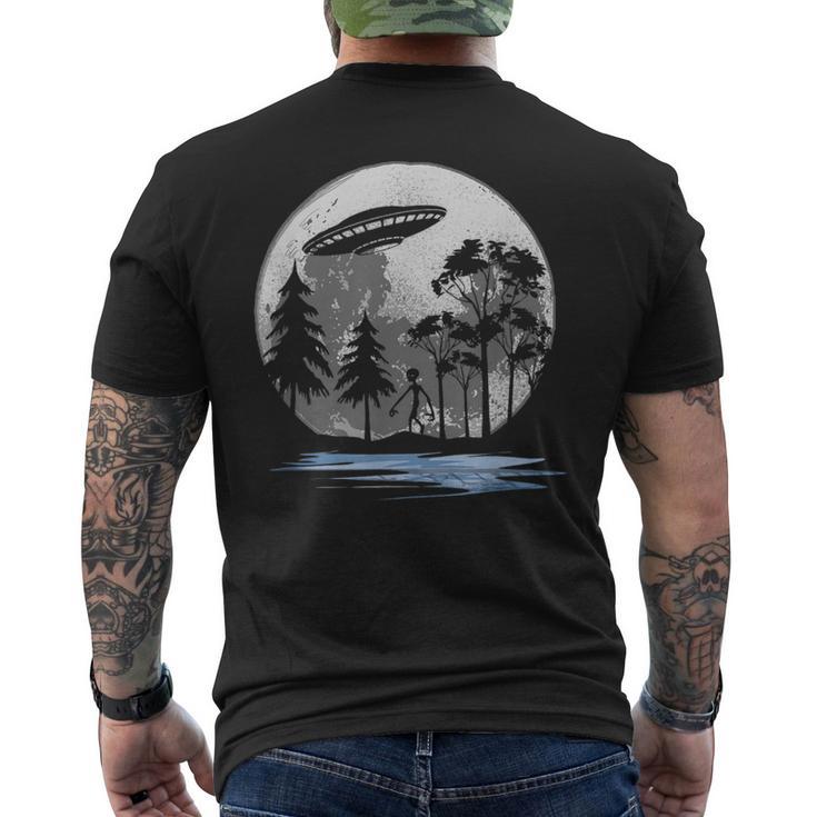 Alien Ufo Space Alien T-Shirt mit Rückendruck