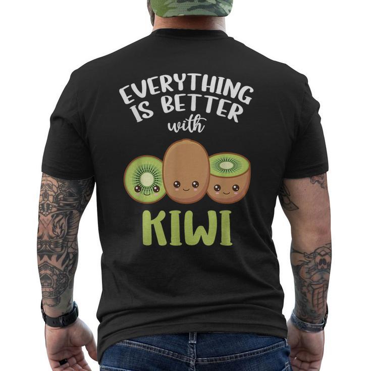 Alles Ist Besser Mit Kiwi T-Shirt mit Rückendruck