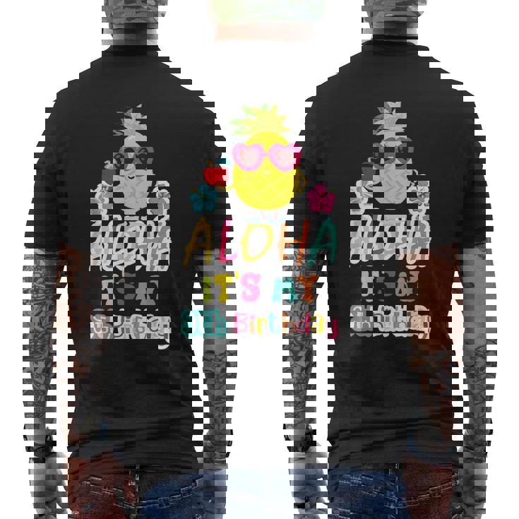Aloha È Il Mio Nono Compleanno Hawaiano 9 Anni Bambino Luau T-shirt da uomo con stampa posteriore