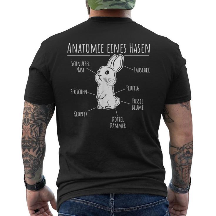 Anatomie Eines Hasen Süßes Hasen Motif Cute Rabbit T-Shirt mit Rückendruck