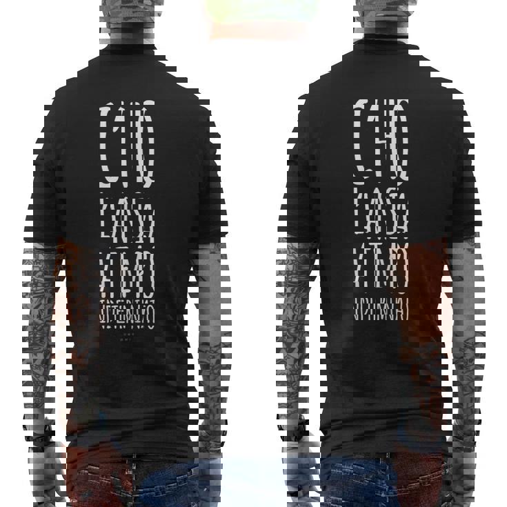 Ansia Regalo Amica Ansiosa Tempo Indeterminato T-shirt da uomo con stampa posteriore