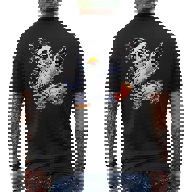 Arts Martiaux De Karaté Pingouin T-shirt imprimé au dos