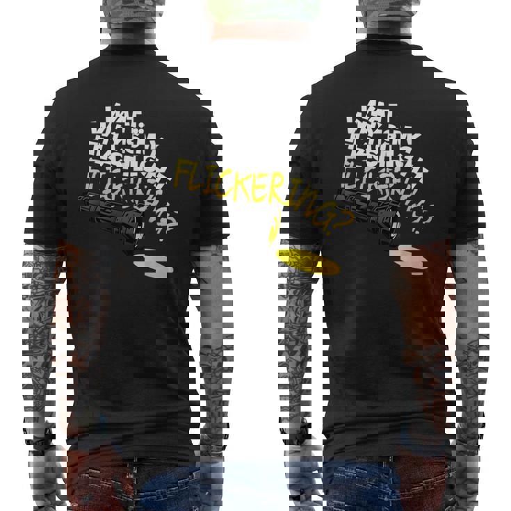 Aspetta Perché È La Mia Torcia Tremolante Phasmophobia T-shirt da uomo con stampa posteriore