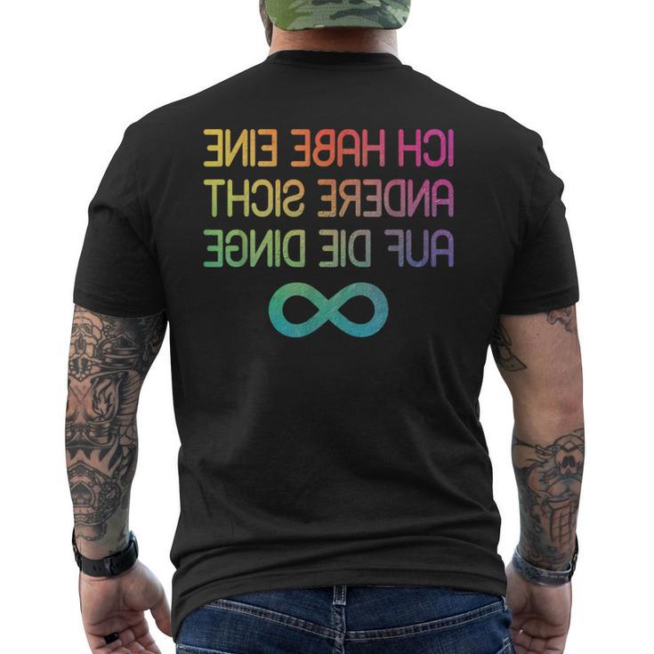 Autism With Autisten Ich Habe Eine Andere Sicht Auf Die Dinge T-Shirt mit Rückendruck