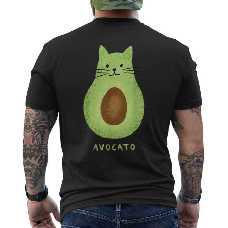 Avocato Cute Cat Avocadoegan Avogato T-Shirt mit Rückendruck