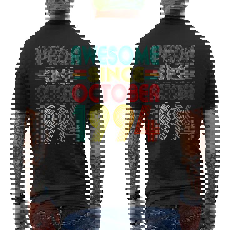 Awesome Since Ottobre 1994 Anni 30Th Bday Divertenteintage T-shirt da uomo con stampa posteriore