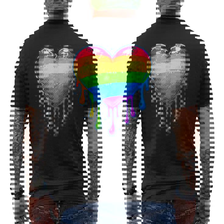 Bandera Del Orgullo Lesbiana Gay Del Corazón Del Arco Iris Lgbtq Lgbt Sin Mangas Camiseta Hombre Estampado Espalda