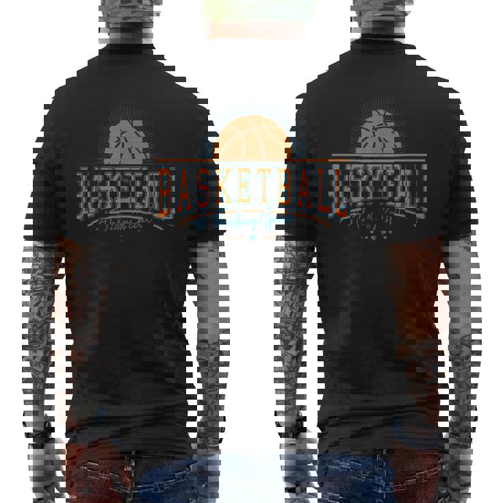 Basketball A Thrilling Spirit Great Sports Moments Men's T-shirt Back Print