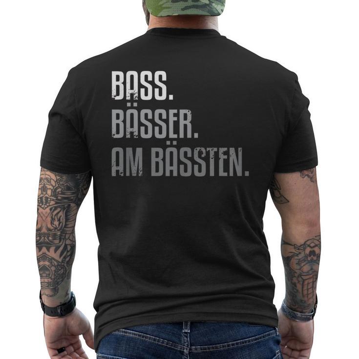 Bass For Bassisten T-Shirt mit Rückendruck