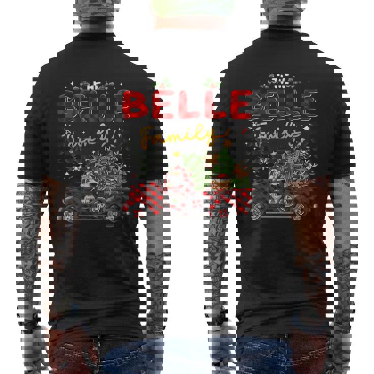 The Belle Family Christmas Matching Pajamas Group Men's Back Print T-Shirt