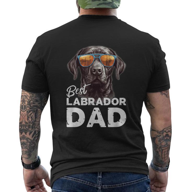 Best Labrador Dog Dad For Dog Owners T-Shirt mit Rückendruck