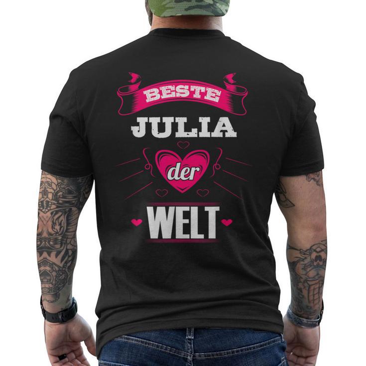 Beste Julia Der Welt T-Shirt mit Rückendruck