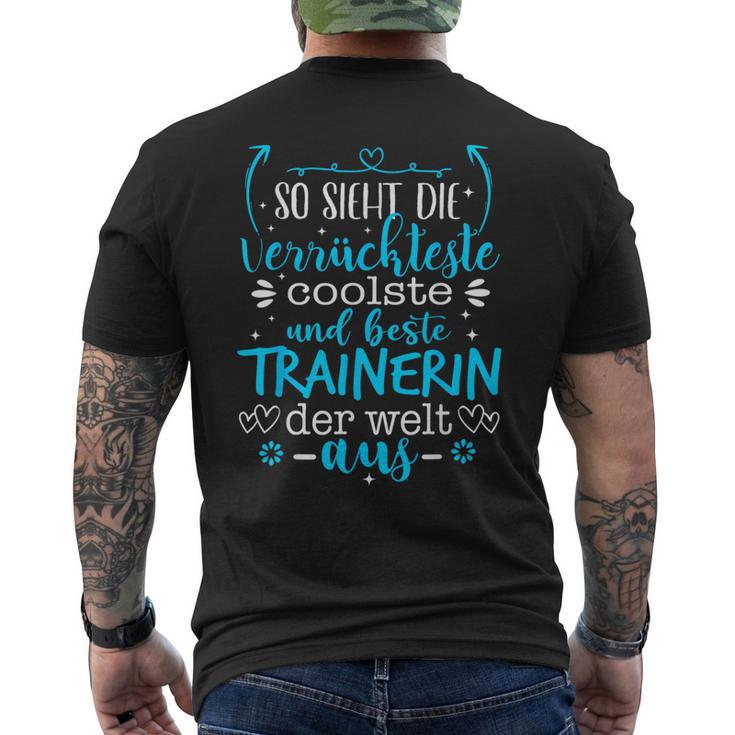 Beste Trainerin Der Welt Trainer T-Shirt mit Rückendruck