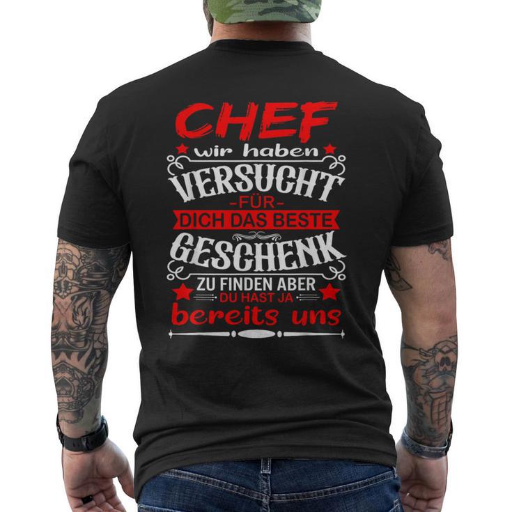 Bester Chef Für Dich Das Beste Chef T-Shirt mit Rückendruck