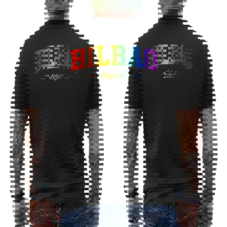 Bilbao Deporte Lgbtqai Souvenir Paísasco Camiseta Hombre Estampado Espalda