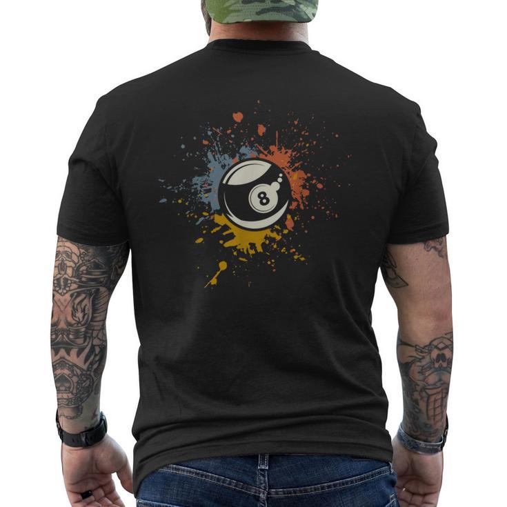 Billiard Pool Ball T-Shirt mit Rückendruck