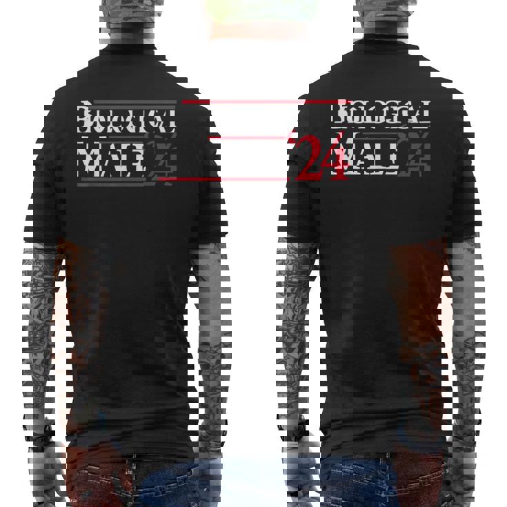 Biologico Maschio T-shirt da uomo con stampa posteriore
