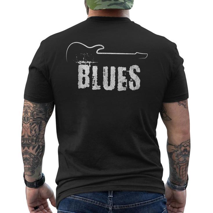 Blues Music Blues Guitar Vintage Men's T-shirt Back Print | Seseable CA