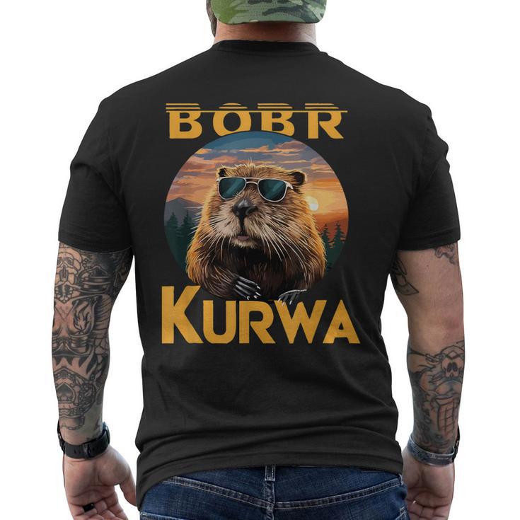 Bobr Kurwa Flannelette Meme Bóbr Bober Kurwa Cool T-Shirt mit Rückendruck