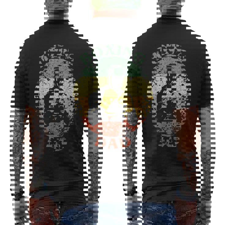 Boxeo Papá Apenadointage Boxeo Día Del Padre Camiseta Hombre Estampado Espalda