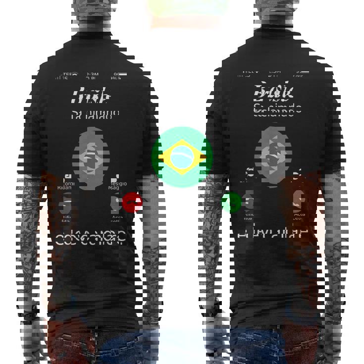 Brasile Sta Chiamando E Devo Andare Brasile T-shirt da uomo con stampa posteriore