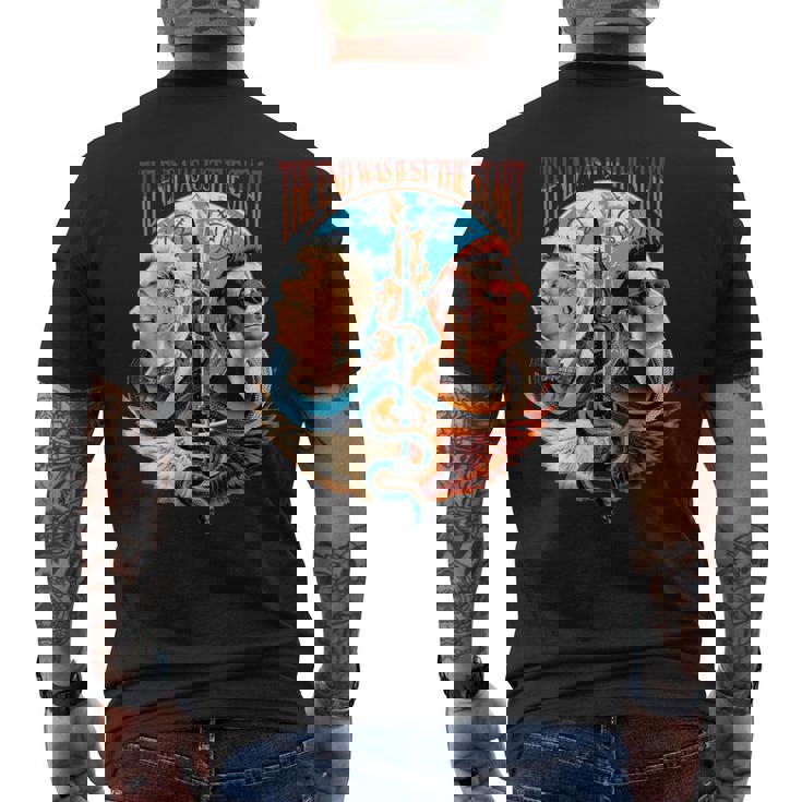 Buoni Presagi T-shirt da uomo con stampa posteriore