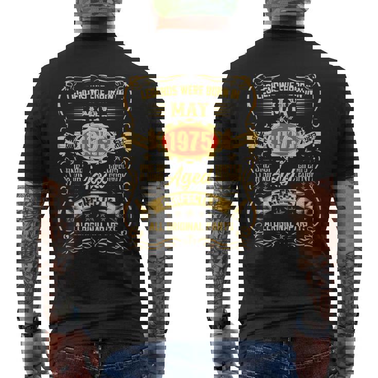 Cadeau D'anniversaire Amusant Pour Homme De Mai 1975 T-shirt imprimé au dos
