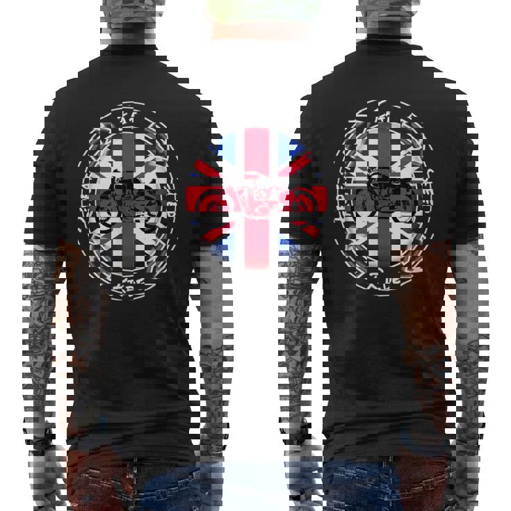 Cafe Racer, Union Jack, Eat Sleep Ride, Motorcycle T-Shirt Cafe Racer, Union Jack, Eat Sleep Ride, Motorcycle T-Shirt